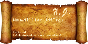Neumüller Jázon névjegykártya